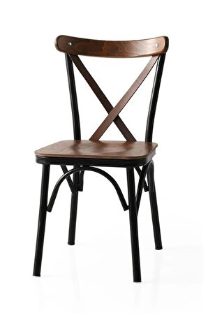 Mutfak Sandalye Cafe Sandalye Salon Sandalye Çapraz Tonet Sandalye- 6 ADET FİYATIDIR