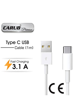 CARUB Telefon-Tablet Şarj Kablosu Usb TYPE C - 1 metre