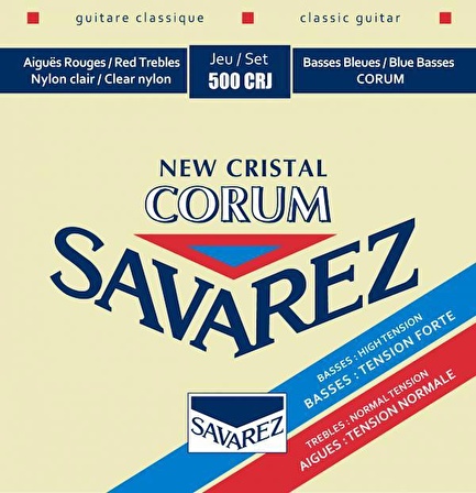 Savarez 500CRJ Cristal Corum Rouge Blue Klasik Gitar Teli