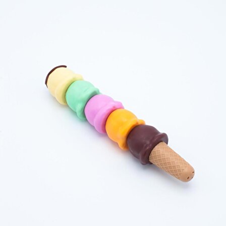 Dondurma Kalem, 5 Renkli Bölünebilir Keçeli Boya Kalemi