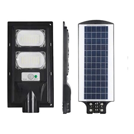 100W Güneş Enerjili Sokak Lambası Bahçe Aydınlatması Kumandalı Sensörlü HeroLed Solar Sokak Armatürü
