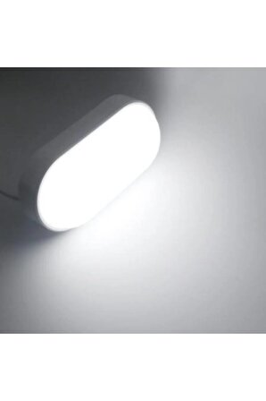 Banyo Tavan Lambası Aydos 20W Oval Beyaz Balkon Tavan Lambası 6400K Beyaz LED Işık Teras Duvar Lambası