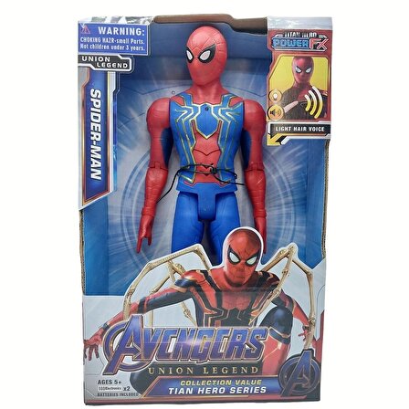 Spider-Man Sesli Işıklı Süper Kahraman Figür 30 Cm