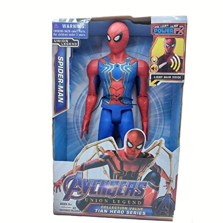 Spider-Man Sesli Işıklı Süper Kahraman Figür 30 Cm