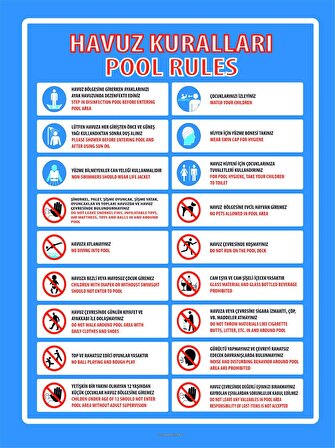 Havuz kullanım  kuralları