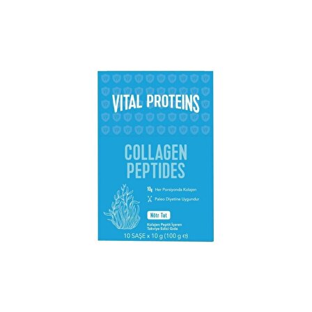 Vital Proteins Collagen Peptides 10g x10 Saşe (100g Sığır Kolajeni)