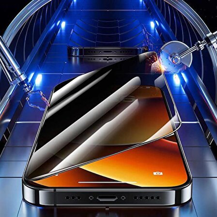 Vendas iPhone 13 Uyumlu Anti Statik Privacy Gizleyen Hayalet Temperli Cam Ekran Koruyucu