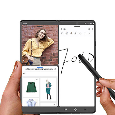 Vendas Samsung Galaxy Z Fold 5 Uyumlu C-Pen Dokunmatik Kalem
