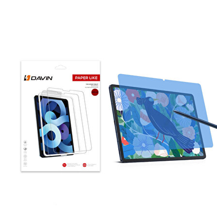 Vendas Samsung Galaxy Tab S7 T870 Uyumlu Kağıt Hisli Mat Davin Paper Like Tablet Ekran Koruyucu