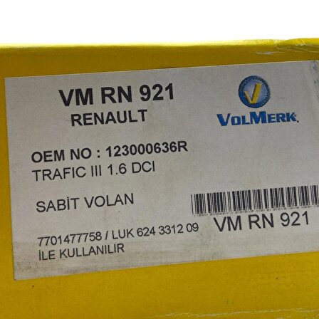Sabit Volan - Renault Trafic 3 Qashqai Xtrail 1.6 DCI VolMerk