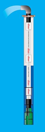 2" Dalgıç Pompa Montaj Kurulum Kolon Borusu PVC - 20 Bar Standart - Boy 3 Metre