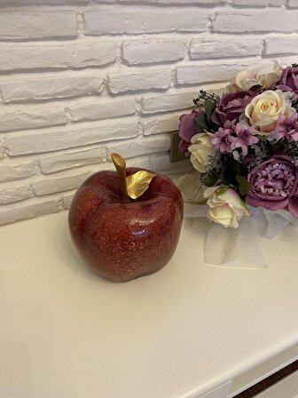 Dekoratif Kırmızı Elma Figürü  - 20cm