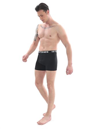  Likralı 3'lü Erkek Boxer Premium Paket - Siyah