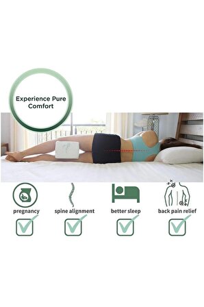 Visco Planet Visco Yastık Bambu Yastık Ortopedik Bacak Arası Yastığı Destekli Ortopedik Avokado Yastık