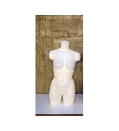 Vitrin Mankeni Bayan Plastik Yarım Üst Paçalı Manken (Zeyna) - İç Çamaşır Mankeni