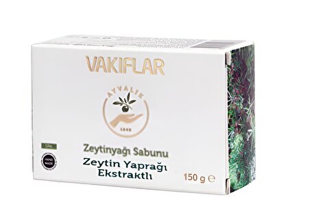 Lüks Zeytinyağlı Zeytin Yaprak Ekstraklı Katı Sabun 150 Gr