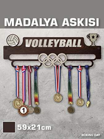 Voleybol Sporcu Madalya Askısı M / Volleyball Sporcu Ödül Duvar Askılı Madalyalık / Madalya Tutucu
