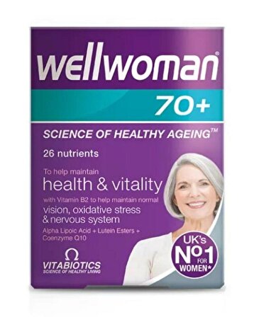 Vitabiotics Wellwoman 70+ Takviye Edici Gıda 30 Tablet
