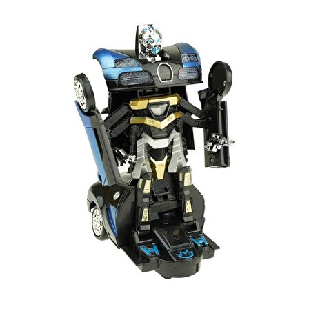 Transformers Robota Dönüşen PİLLİ araba Işıklı Sesli Bugatti 25 CM