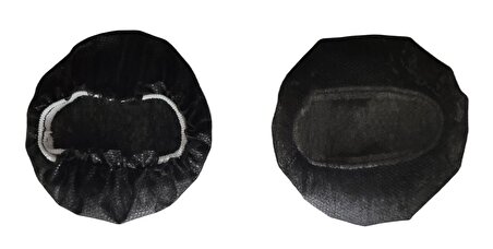 White Guard ( (20'lik  Pakette)5 cm (S)Siyah Tek Kullanımlık Kulaklık Bonesi,kullan At Kulaklık Kılıfı
