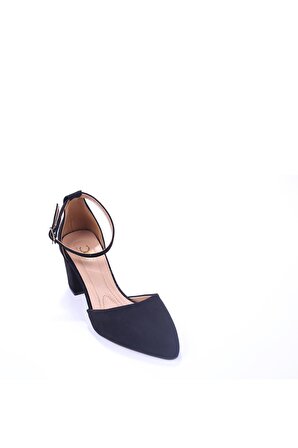 Ceylan 0316  6 cm Topuk Kadın Süet Ayakkabı
