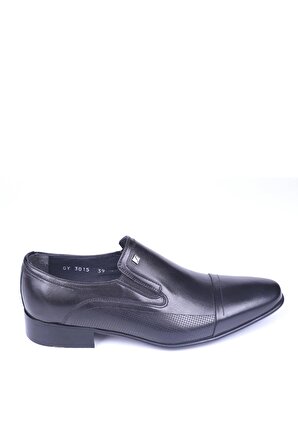 Fosco 3015 Erkek Bağcıksız Hakiki Deri Klasik Ayakkabı