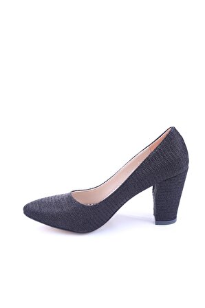 Rıch Famous 1330 Kadın 8,5 cm Kalın Topuk Çupra Stiletto Ayakkabı