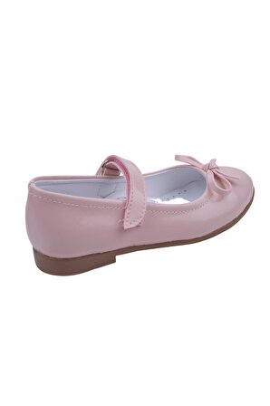 Walkenzo Ortaç 2079 Kız Çocuk Balerin Cırtlı Rugan Babet Ayakkabı