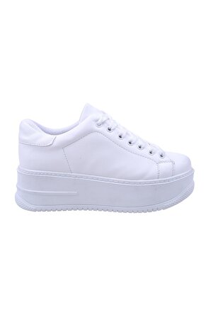 Walkenzo 2596 Kadın Yüksek Topuk Günlük Sneaker Ayakkabı