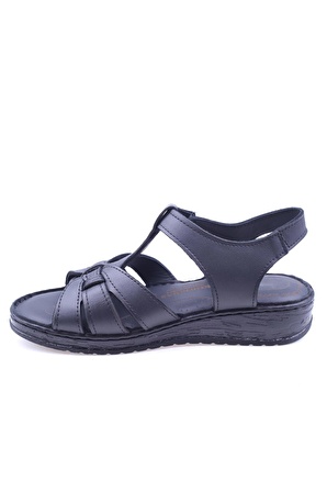 Walkenzo Krkmz-2797 Günlük Ortopedik Deri Sandalet