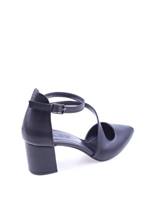 Walkenzo Fls-309 Bilekten Bağlamalı 6 cm Topuklu Kadın Ayakkabı