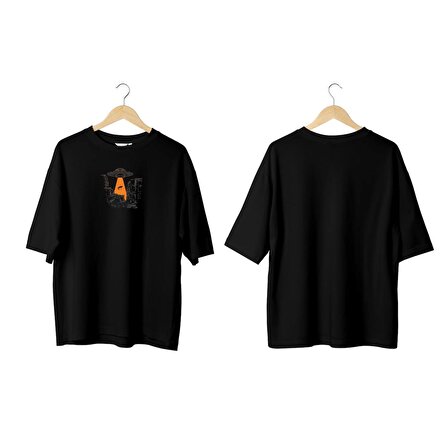 Wicold Ufo Baskılı Oversize T-Shirt Erkek Tişört Unisex Tişört Kadın Tişört