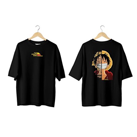 Wicold The Pirate King Baskılı Oversize T-Shirt Erkek Tişört Unisex Tişört Kadın Tişört