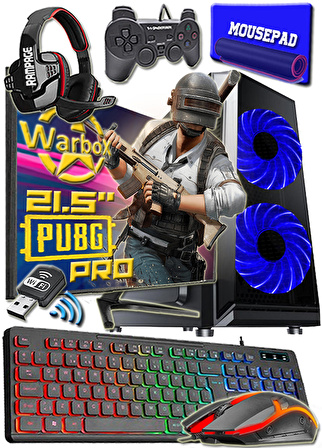 Pubg Pro i5 2400 8gb 120gb Ssd +120gb hdd R5 230-2gb  21.5" FHD Monitör