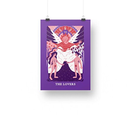 Lovers Kart, Tasarım Ürünü ve Ev Dekerasyon Ürünü (42x29,7) 300 gr. Mat Kuşe kağıdıdır. Çercevesiz Poster.