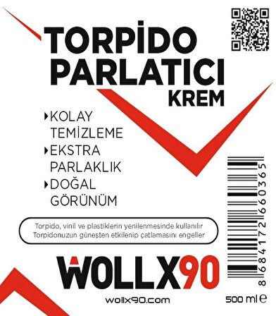 Wollx90 Torpido Parlatıcı & Koruyucu Krem Mor 500ml