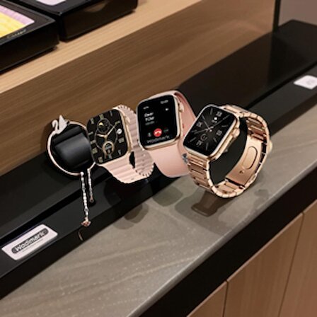 Wodimark Kadın Akıllı Saat Smart Watch Haino Teko G9 Mini Flamingo Kolye Hediyeli Ios ve Android Uyumlu 41mm