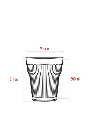 Akrilik Şeffaf Tekli Kısa Bardak & Su Meşrubat Kahve Yanı Bardağı 300 ml ( Cam Değildir )