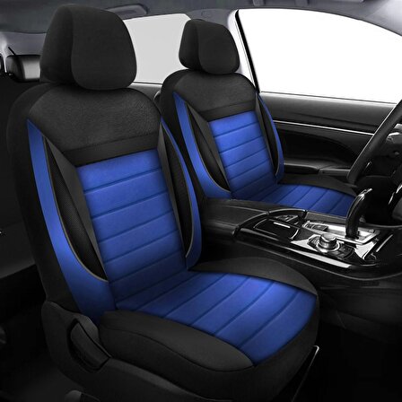 FIAT IDEA uyumlu araba,oto,araç Tay Tüyü Koltuk kılıfı Mavi