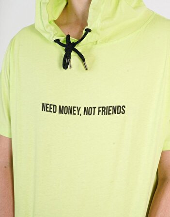 Need Money Not Friends Oversize Erkek Tişört GF1178YS