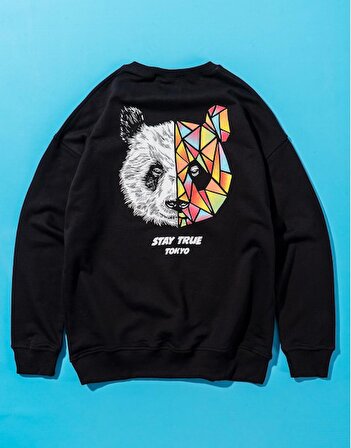 Tokyo Panda Oversize Erkek Sweatshirt GF1185SY