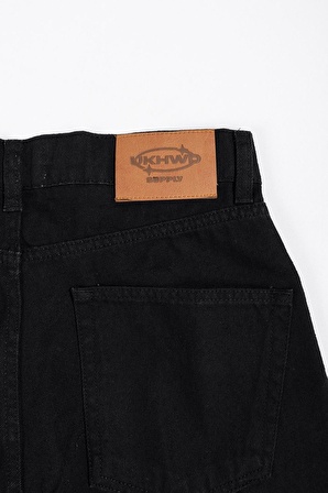 Siyah Urban Erkek Baggy Jean Pantolon UK1082SY