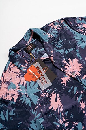 Floral Kamuflaj DryTech Oversize Erkek Gömlek UK1187KS