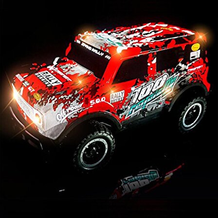 RC Full Fonksiyon LED Işıklı Gövde 1:24 Off Road Şarjlı Uzaktan Kumandalı Yarış Arabası