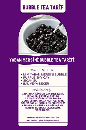 Mim and More Yaban Mersini Aromalı Bubble Tea 500GR