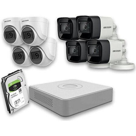 Hıkvısıon - 8 Kameralı 2mp Güvenlik Sistemleri + Full Set