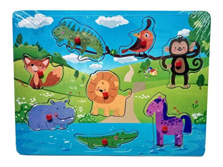 Hayvanlar 8 Parça Çocuk Puzzle