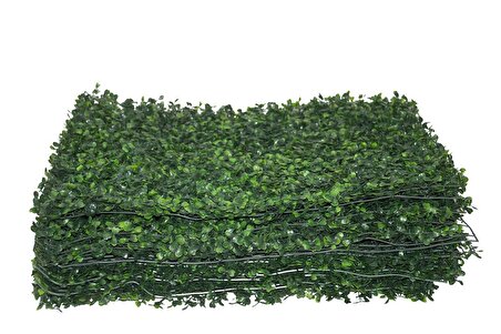 Yapay Çiçek Duvar Kaplama Panel Şimşir Tabaka 40x60 Cm Yeşil Dikey Bahçe 10 Adet 