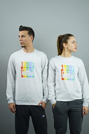 1990'S Baskılı Kadın Sweatshirt