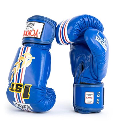 Yokkao First At The Race Blue Boks Eldiveni, Muay Thai Eldiveni, Kick Boks Eldiveni